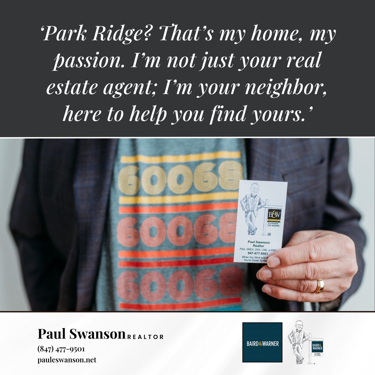 PaulESwanson's tweet photo. 🏠 Finding the perfect home is about more than just a real estate transaction—it's about finding a community and a lifestyle that feels just right. That’s why, as your Park Ridge neighbor and Realtor, I’m here not just to help you buy or sell, but to welcome you to the place I... https://t.co/u8w4YJa8rw
