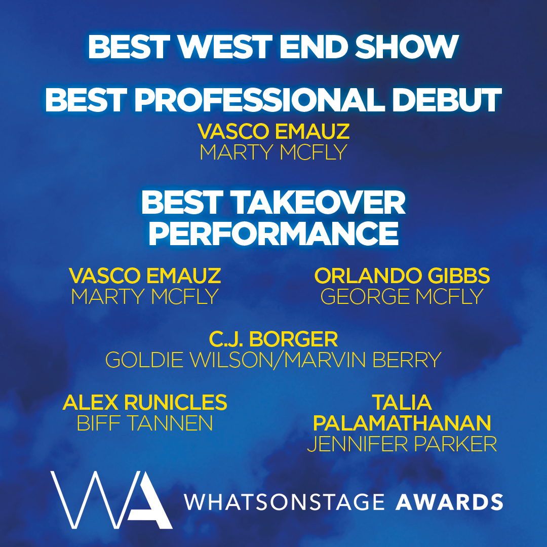 COME ON NOW DREAMERS!!! 🤯
Nominate #BackToTheFuture for this year's <a href="/WhatsOnStage/">WhatsOnStage</a> #WOSAwards!!! ⚡️

⏱️ Nominations close 21 November! awards.whatsonstage.com/25th-annual-wh…