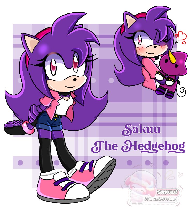 Meet my OC!!^ ^

->I finished the final design after a long time!!💜🌸
#sonicoc #drawing