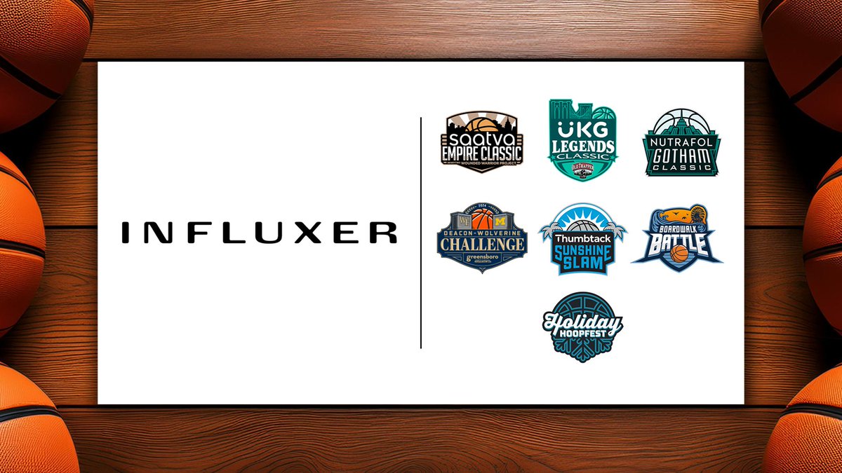 Gazelle Group is happy to welcome <a href="/INFLUXERAPP/">Influxer</a> as an Official Sponsor of the 2024 Deacon-Wolverine  Challenge, Legends Classic, Boardwalk Battle, Empire Classic, Sunshine Slam,  Gotham Classic, and Holiday Hoopfest college basketball events this fall! 🏀