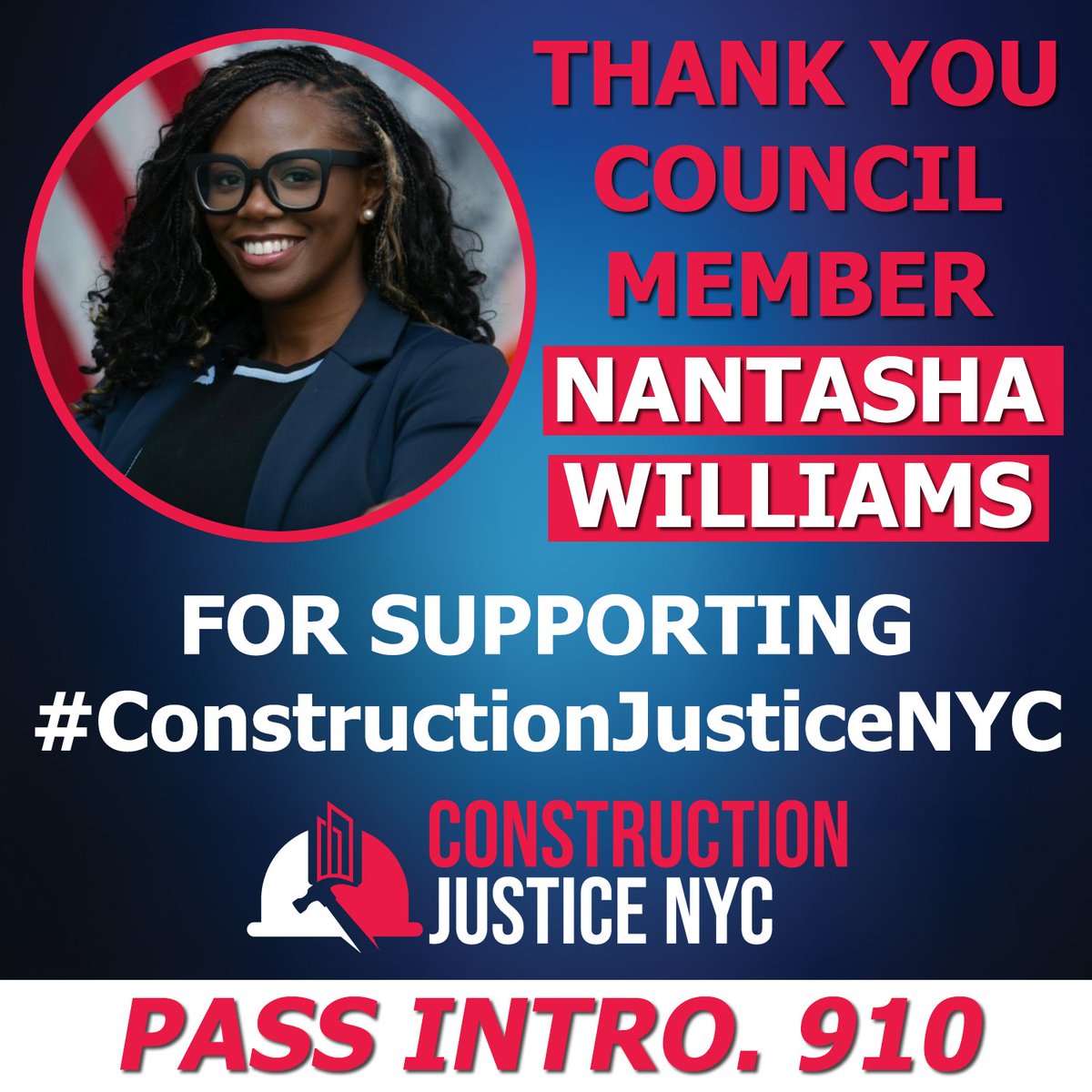 Laborers Fight Back (@laborersfight) on Twitter photo Thank you Council Members Nantasha Williams, Chi Osse, & Kamillah M. Banks for joining with 30+ council members supporting #ConstructionJusticeNYC in our communities!
<a href="/CMNantashaW/">Nantasha Williams</a> <a href="/CMChiOsse/">Council Member Chi Ossé</a> <a href="/KamillahMHanks/">Kamillah M. Hanks</a>
<a href="/local79nyc/">Laborers Local 79</a> <a href="/MasonTenders/">Mason Tenders' District Council</a> <a href="/GNYLECET/">Greater NY LECET</a> Thank you Council Members Nantasha Williams, Chi Osse, & Kamillah M. Banks for joining with 30+ council members supporting #ConstructionJusticeNYC in our communities!
<a href="/CMNantashaW/">Nantasha Williams</a> <a href="/CMChiOsse/">Council Member Chi Ossé</a> <a href="/KamillahMHanks/">Kamillah M. Hanks</a>
<a href="/local79nyc/">Laborers Local 79</a> <a href="/MasonTenders/">Mason Tenders' District Council</a> <a href="/GNYLECET/">Greater NY LECET</a>
