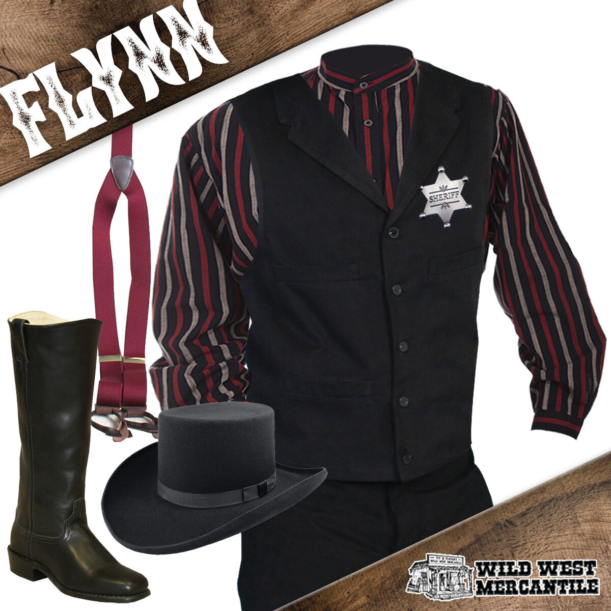 WWMERC's tweet photo. 🤠 Step into the Wild West with our classic Flynn Outfit! 🤠

✨ Perfect for historical reenactments, costume parties, or just a unique Western vibe. 

Are you in like Flynn??

https://t.co/PQacgBUhjq
#wildwestmercantile #westernstore #westernwear #reenactments #fallsale https://t.co/dKWgjM2MYJ