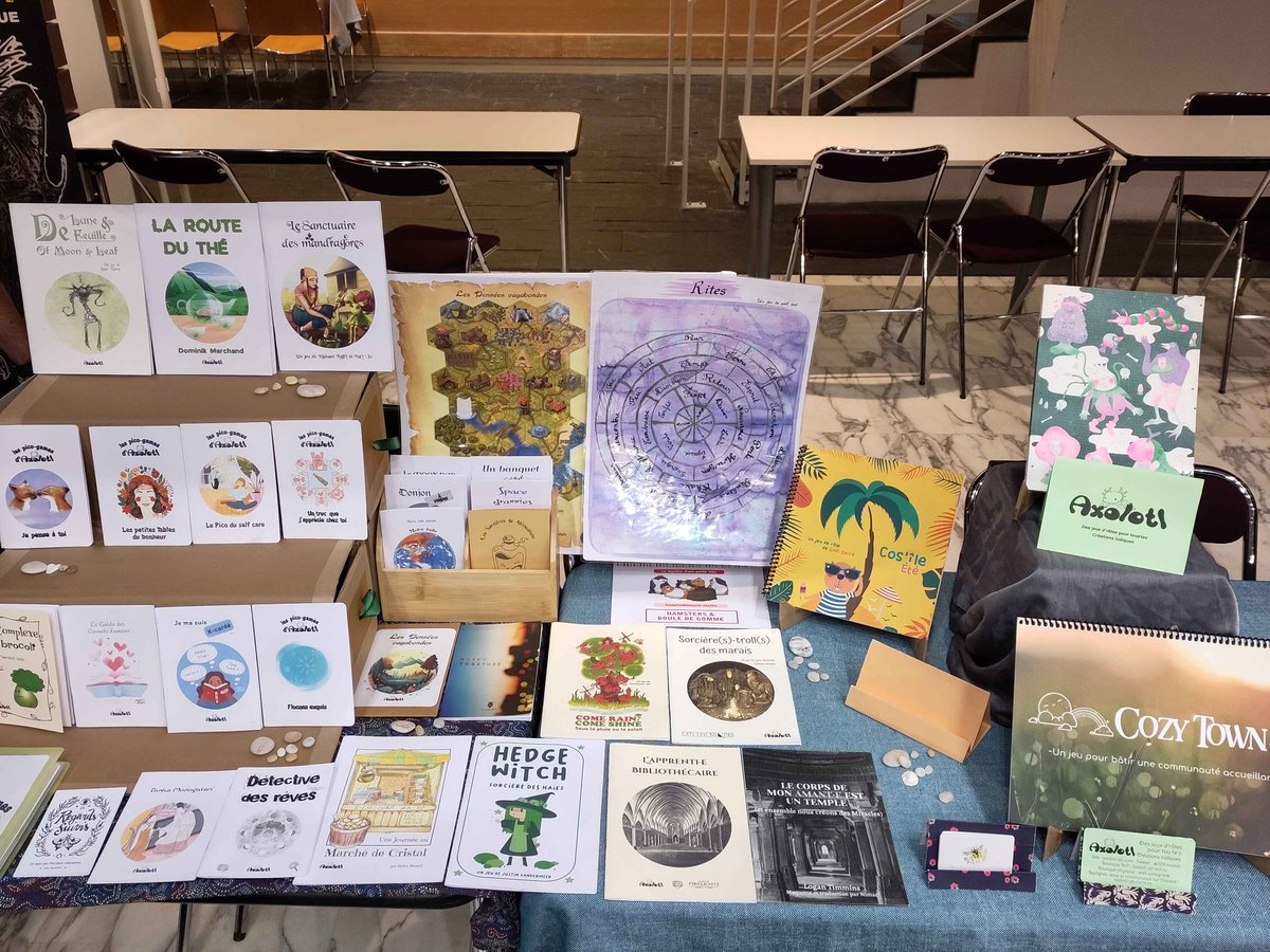 La semaine dernière, Axolotl était au festival <a href="/LesUtopiales/">Utopiales</a>, pour présenter nos jeux féministes, inclusifs, accessibles et/ou queer 🌞✨

Si tu nous as raté·es ou bien que le jeu que tu voulais n'était pas dispo, n'hésite pas à regarder notre itch !