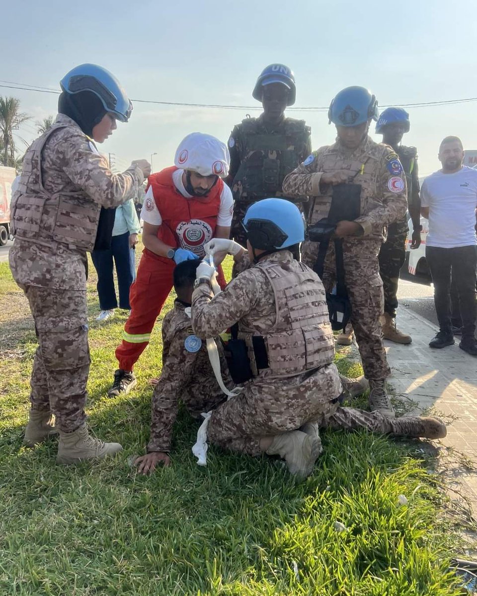 FAZHAJAZ's tweet photo. Today, the Ikhraeli terrorists struck a car near the checkpoint north of Saida on the busy highway.

Three civilians (one child) were martyred.

Six of UNIFIL troops were injured in the same attack, along with three Lebanese Army soldiers.

The 6 wounded are Malaysians (Malbatt) https://t.co/dCtlp8cmtY