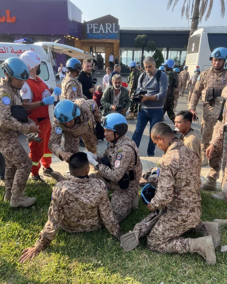 FAZHAJAZ's tweet photo. Today, the Ikhraeli terrorists struck a car near the checkpoint north of Saida on the busy highway.

Three civilians (one child) were martyred.

Six of UNIFIL troops were injured in the same attack, along with three Lebanese Army soldiers.

The 6 wounded are Malaysians (Malbatt) https://t.co/dCtlp8cmtY