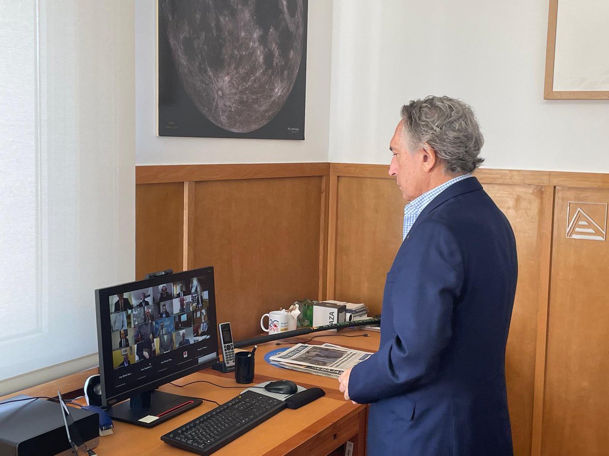 En la Asamblea General ordinaria de <a href="/CrueUniversidad/">Crue Universidades</a>, a la que he asistido de forma telemática, hemos guardado, en pie, un minuto de silencio por las víctimas de la #Dana y hemos leído un comunicado para reiterar el dolor por las víctimas y el apoyo a las comunidades afectadas.
