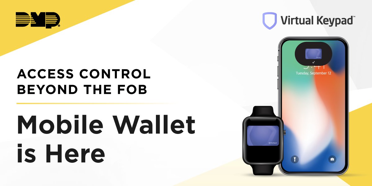 Introducing Mobile Wallet Credentials, a new feature available on Virtual Keypad™. Users can add their access credentials to Apple® and Google® devices.

Learn more: ow.ly/RE7y50U2squ

#AccessControl #MobileCredentials