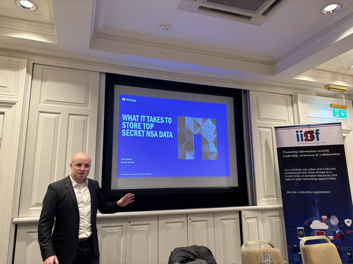 IISF November Chapter Meeting #IISF #CyberSecurity Data Security <a href="/NetAppEMEA/">NetApp EMEA</a> <a href="/LogicalisUKI/">Logicalis UK&I</a>