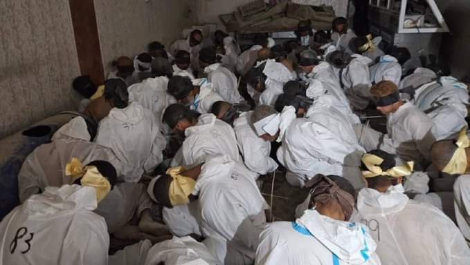 itxadilrazaq's tweet image. The israelis kidnapped many men from northern Gaza, blindfolded them, numbered them, executed many, &amp;amp; took the rest.#Gaza