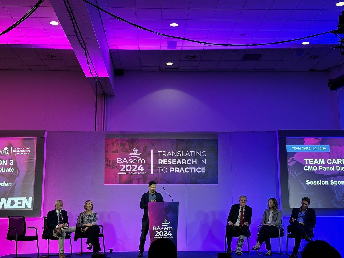 Huge thanks to <a href="/basem_uk/">basem_uk</a> for bringing together such incredible professionals and fostering such a welcoming community! One day down, and already looking forward to day two! #BASEM #SportsMedicine #Teamwork