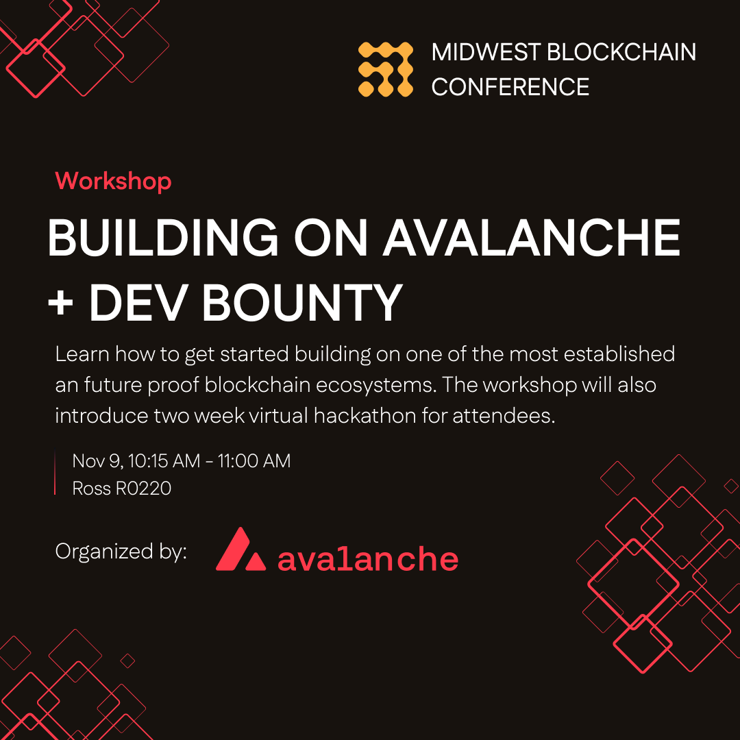 Day Two Agenda - we begin with a workshop led by the @avax team! This will  kick off a two-week Avalanche Virtual Hackathon for MBC attendees. Details  will be shared during the