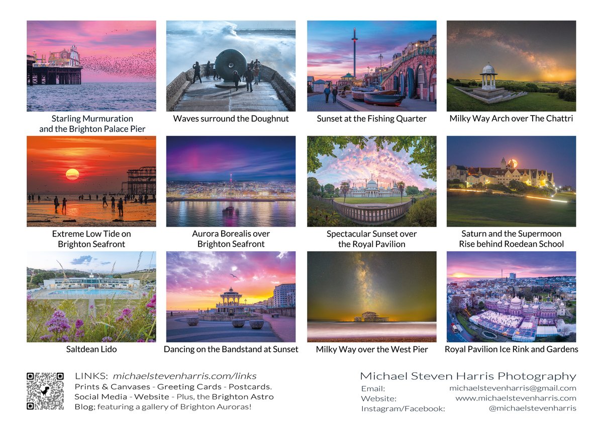 ⭐️ 𝗕𝗥𝗜𝗚𝗛𝗧𝗢𝗡 𝗖𝗔𝗟𝗘𝗡𝗗𝗔𝗥 𝟮𝟬𝟮𝟱 - 𝗡𝗜𝗚𝗛𝗧 𝗔𝗡𝗗 𝗗𝗔𝗬! ⭐️
June's photo 'Aurora Borealis over Brighton Seafront' was Highly-Commended in the Astronomy Photographer of the Year (Royal Museums Greenwich) 2024 🥳
𝗙𝗼𝗿 𝗺𝗼𝗿𝗲 𝗶𝗻𝗳𝗼 ⬇️ michaelstevenharris.com/product/bright…