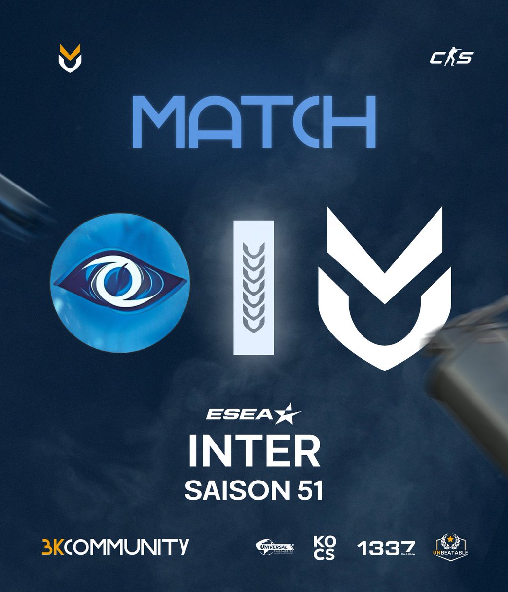 community3000's tweet image. 9ème match ce soir, la saison régulière arrive bientôt à terme ! Et nous rencontrons les danois de #ISeeYu 🇩🇰

@MissPikatchette  au cast sur sa chaîne !  

@vengicsgo
@dodolacourgette
@ZayKiou
@LKSSScsgo
@VictorNorial
@terorzz

#GO3K #3k 

🔵⚪️🔵⚪️