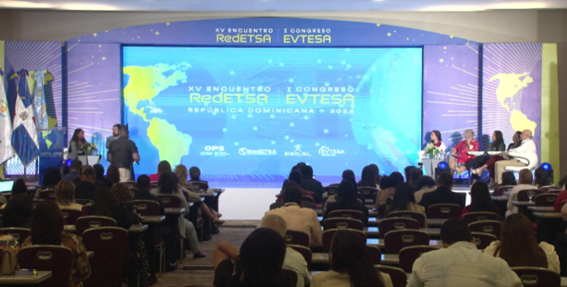 AETSUruguay's tweet photo. Hoy Leonardo Basso de AETSU, participa del XV Encuentro de RedETSA I Congreso EVTESA, que se lleva a cabo en Sto. Domingo, donde compartió la experiencia de AETSU en la mesa redonda sobre el involucramiento de la sociedad en el proceso de evaluación y toma de decisiones. #RedETSA https://t.co/nzJw0jx2x2