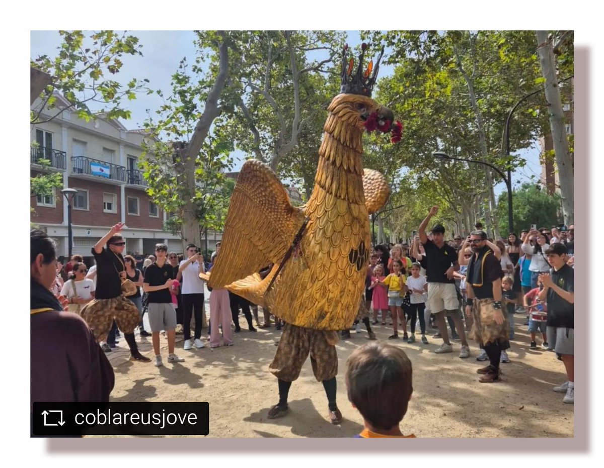#REPOST @coblareusjove
Matí de festa major acompanyant l' @aligadereus amb la @coblareusjove la baixada de Misericòrdia en format de cobla ampliada amb tuba i percussió.

Aquesta tarda, més ballaruques i música alegre i festiva, visita a la residència de la gent gran, i al