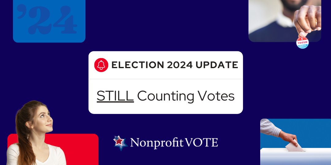 FYI: Election officials across the country continue their tireless count of remaining House races, state legislature races, &amp; battle initiatives. Elections take time, every vote must and WILL be counted, and democracy is working exactly as it should!