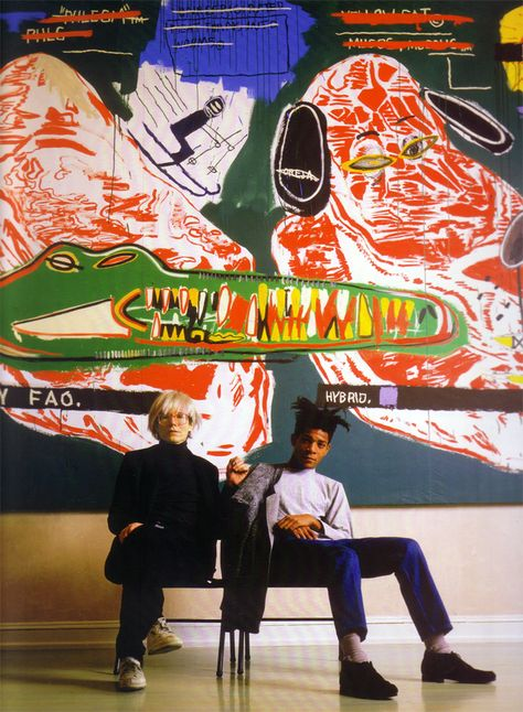 vintagebasquiat's tweet photo. Warhol x Basquiat | DM https://t.co/UuAm7Ro2Dg