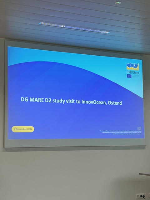 EMODnet's tweet photo. Today #EMODnet Secretariat @VLIZnews &amp; @ILVOvlaanderen welcomed @EU_MARE at #InnovOcean Ostend on a study visit. Very fruitful exchanges on the power of #MarineKnowledge &amp; #EUDTO @edito_dto &amp; links w/ #EMFAF Also seeing #OceanObservation in action! @DimovaDobrinka  @josephcaruana https://t.co/VUI2Sh4DmI