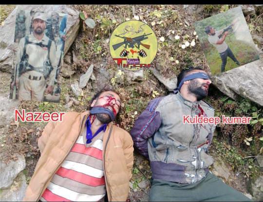 loveparihar's tweet photo. I strongly condemn the vicious terrorists attack by militants at Kontwara,Kishtwar in which two VDG members Nazir Ahmed &amp; Kuldeep kumar of Ohli kontwara were kidnapped &amp; then brutally killed by coward militants. 
The entire nation stands shoulder to shoulder with their families. https://t.co/f6qT2AwtdO
