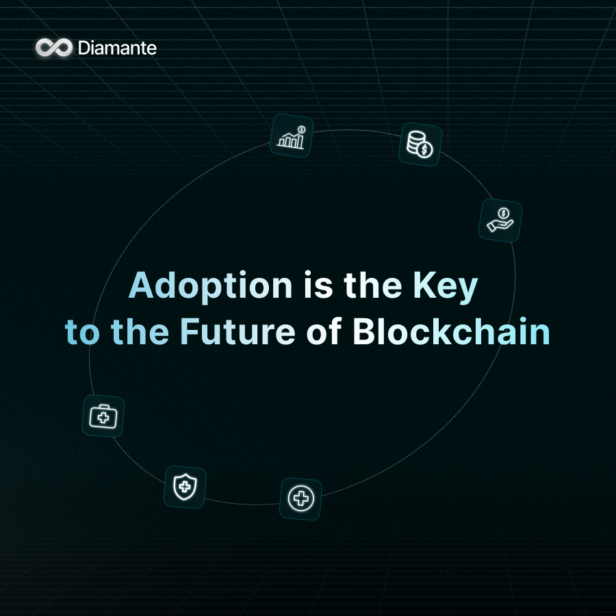 Adoption is the key to the future of the blockchain.

Diamante focuses on strategic collaborations that bring blockchain technology into everyday life, bridging the gap between tech and real-world solutions.

From finance to healthcare, Diamante is driving blockchain adoption.
