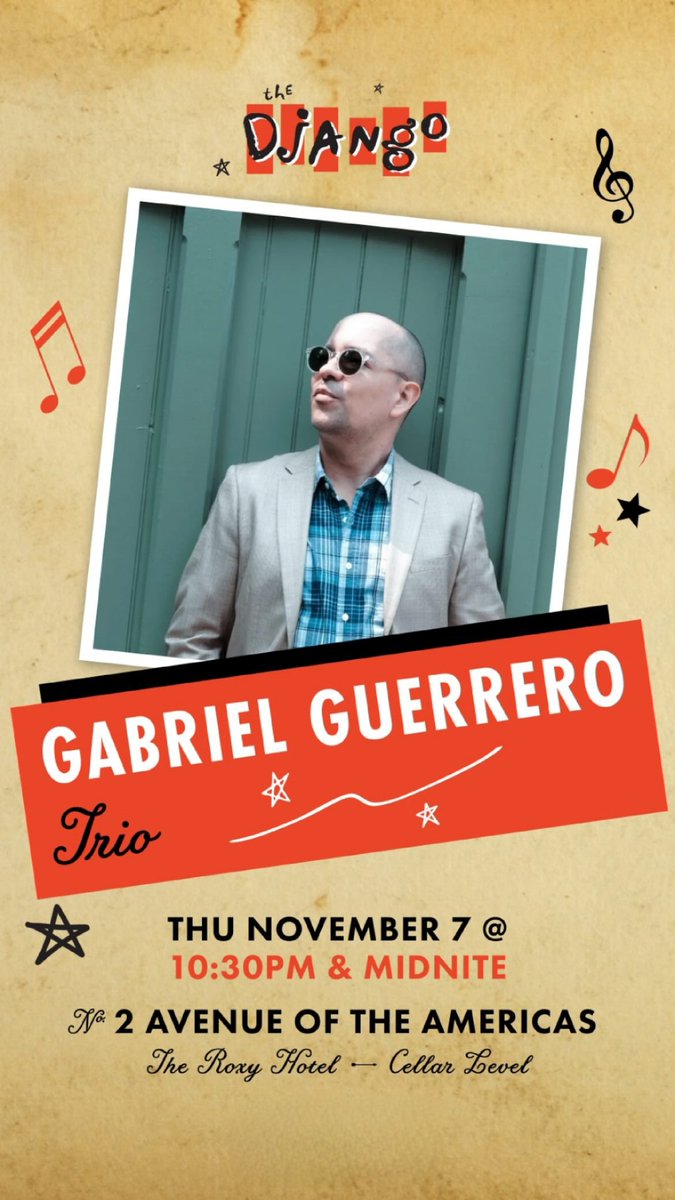 The show must go on.. playing tonight with my trio at the <a href="/thedjangonyc/">The Django</a>