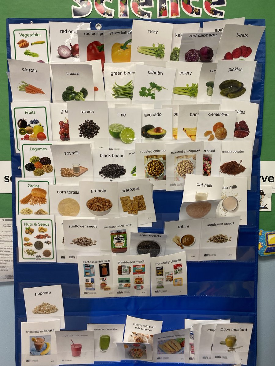 CoolSchoolFood's tweet photo. We are happy to report that we introduced Kindergarten students to over 24 vegan snack options last school year. Here is a look at their food wall by the end of our program! It is so satisfying to know how much we have expanded the culinary horizons of many of the students! https://t.co/YrhsAuUBn7
