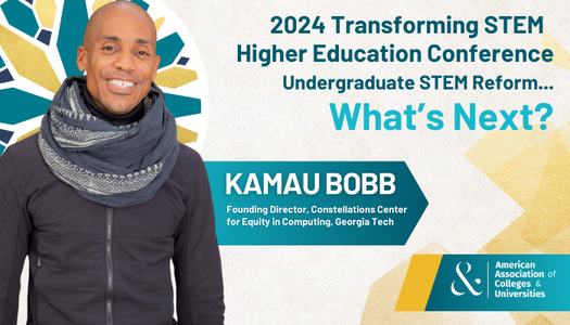 aacu's tweet photo. Day 1 of #AACUSTEM is here! Get ready to explore what’s next for undergraduate #STEM reform. Today's highlights include two featured symposia and an opening keynote address by @gtcomputing's Kamau Bobb. Full schedule: https://t.co/lSSxeEl7Oj https://t.co/aQBjtig1Fd