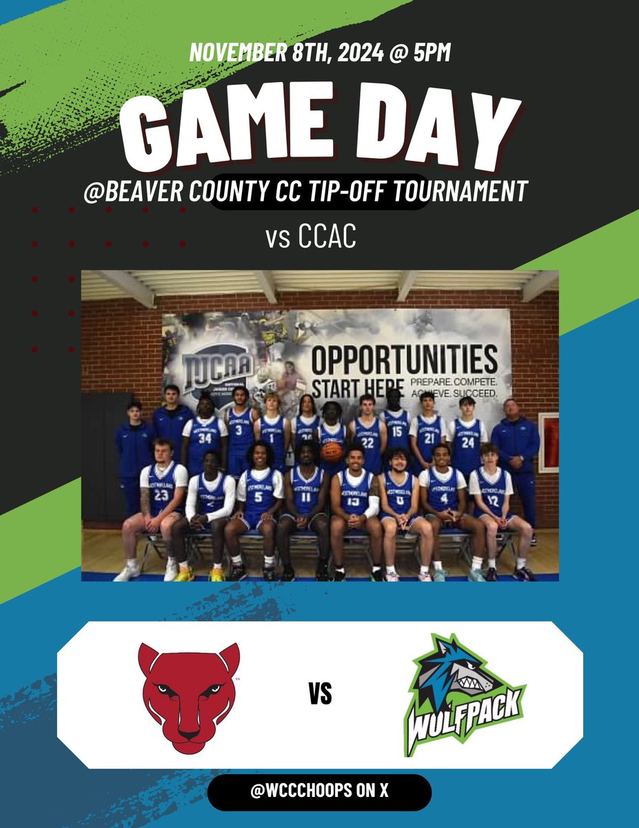 Tomorrow is game day, the Wolfpack take on CCAC @ Beaver County Community College @ 5:00! Let’s go Wolfpack! <a href="/WCCCAthletics/">Wolfpack Athletics</a> 

📷 (@ carsons_captures_ on IG)