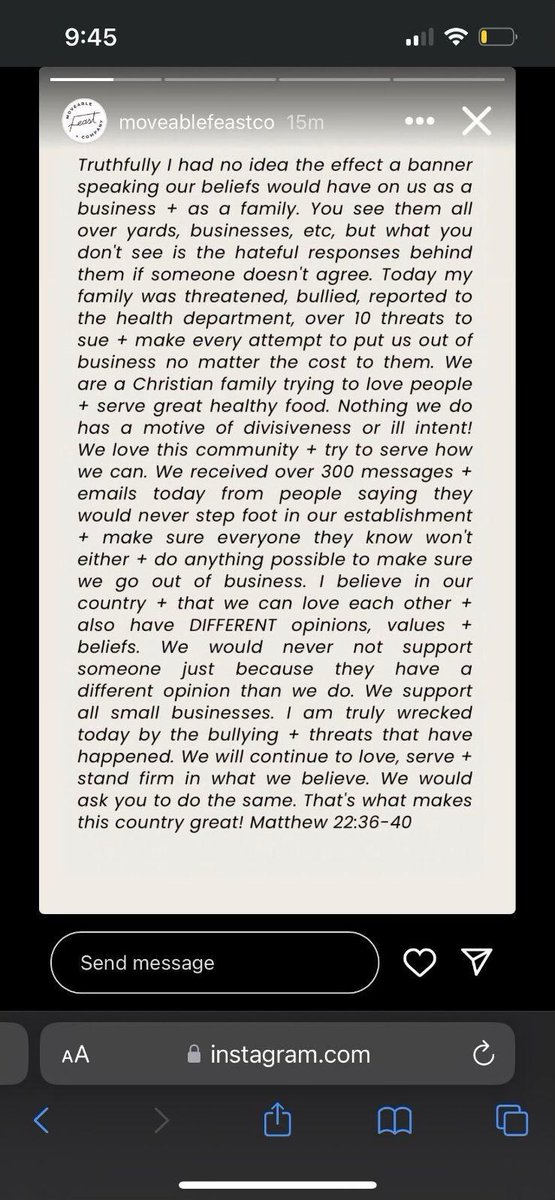 Awake_IL's tweet image. Support Moveable Feast in Wheaton, IL. They are being targeted for practicing their 1st amendment right to free speech.

Spread the word and tell them you heard from Awake Illinois! 💪🏼🇺🇸
