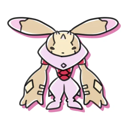 どうも、ゆるデジさんです～。ウェンディモンも強者感つよいけど、こちらもめっちゃ雰囲気たたえてるんだよなぁ。ロップモンの進化先、好きな子しかおらん。#イラスト #デジモン #ゆるデジ #アンティラモン 
