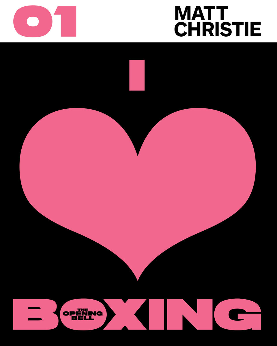 openingbellpod's tweet photo. ๐๏ธ Introducing... #ILoveBoxing
We warmly welcome you to another Opening Bell special series where those of us who have fallen under boxingโs hypnotic spell attempt to explain why.
๐ง ๐ฟ๐๐ ๐ก๐๐: https://t.co/HC0KBd5uIH
#TheOpeningBell https://t.co/8HgscFeWAX