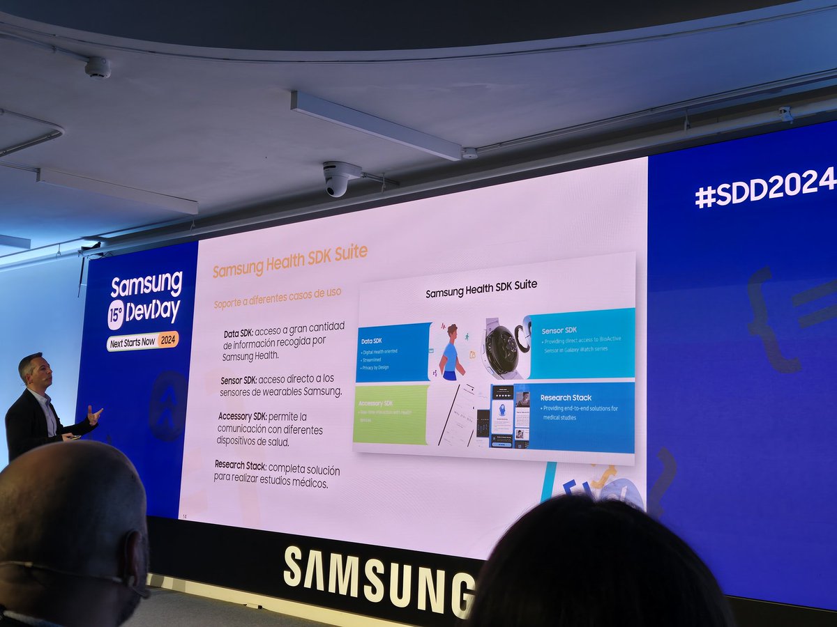 Hellfreddo's tweet photo. La suite de herramientas de Samsung Health para acceder a la información recogida por el dispositivo y crear experiencias para el bienestar físico de las personas https://t.co/B0wfaqDE10 #SDD2024 #samsungdevspain https://t.co/29Iiz7eHFu