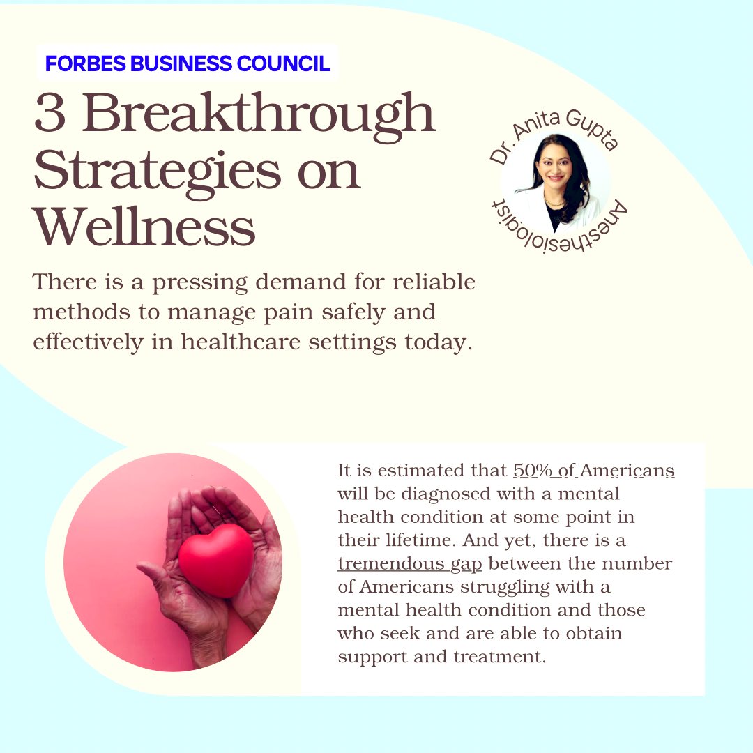 DocAnitaGupta's tweet image. Three Breakthrough Strategies To Revolutionize #Pain Relief And #Wellness @ForbesBizCncl 
forbes.com/councils/forbe…