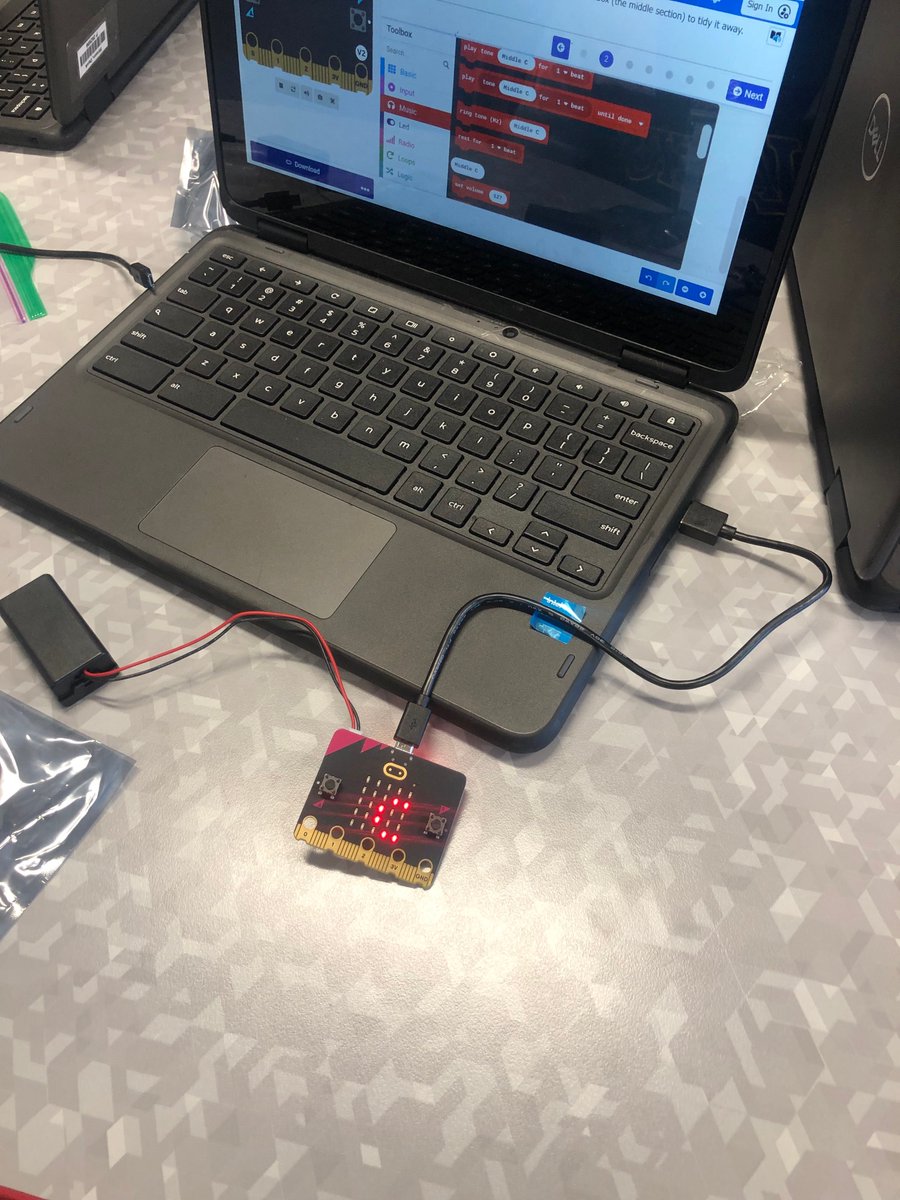 We just started exploring our new Micro.bits during our STEAM elective time at Navajo. #fullSTEAMahead