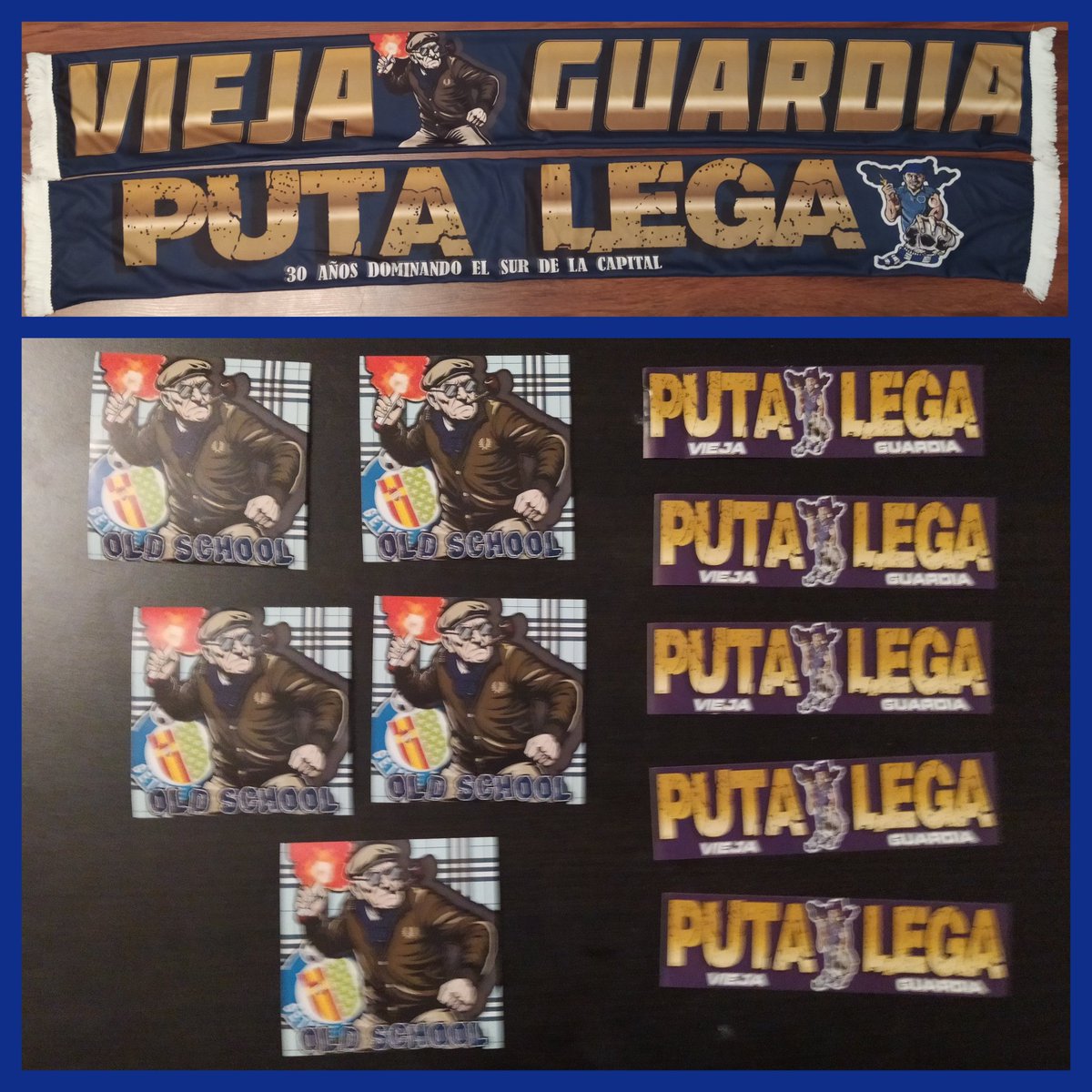 Nos llega una nueva remesa de bufandas que estarán disponibles el domingo durante la previa en el lugar habitual y en el descanso del partido en el Fondo Sur zona del megafono
Bufanda + pegatinas de regalo 15€
También envíos a toda España
Unidades limitadas
NO TE QUEDES SIN ELLA