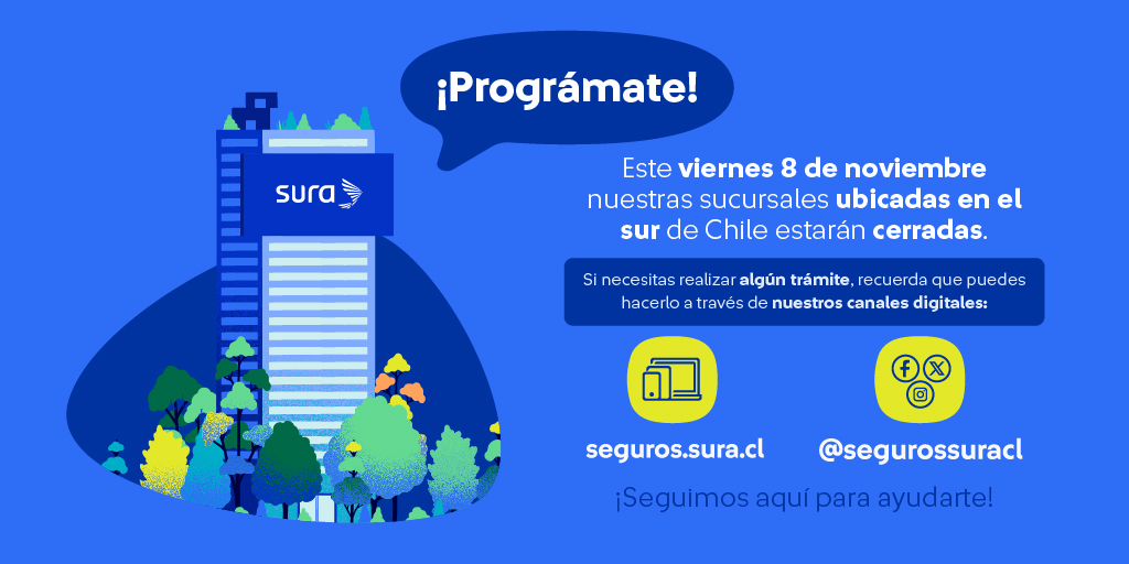 🚨¡Atención!🚨

Este 08 de noviembre estaremos con nuestras sucursales del sur cerradas.