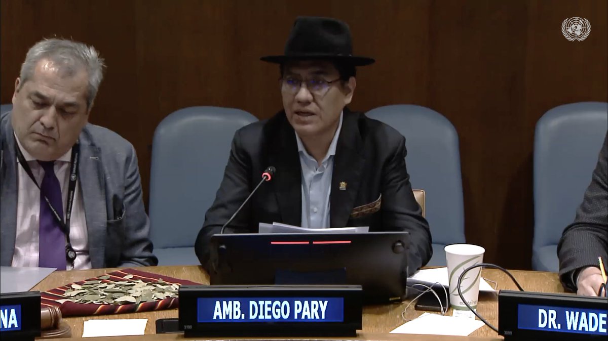 Colombia at the United Nations in New York (@colombiaonu) on Twitter photo 🇨🇴🌿🇺🇳| A esta hora, en Naciones Unidas, el embajador <a href="/DiegoPary/">Diego Pary Rodríguez</a> inaugura el panel 'Más allá de la descalcificación: desintoxicando narrativas alrededor de la hoja de coca': "Para Bolivia este un tema prioritario, que es parte de las luchas de nuestros Pueblos Indígenas". 🇨🇴🌿🇺🇳| A esta hora, en Naciones Unidas, el embajador <a href="/DiegoPary/">Diego Pary Rodríguez</a> inaugura el panel 'Más allá de la descalcificación: desintoxicando narrativas alrededor de la hoja de coca': "Para Bolivia este un tema prioritario, que es parte de las luchas de nuestros Pueblos Indígenas".