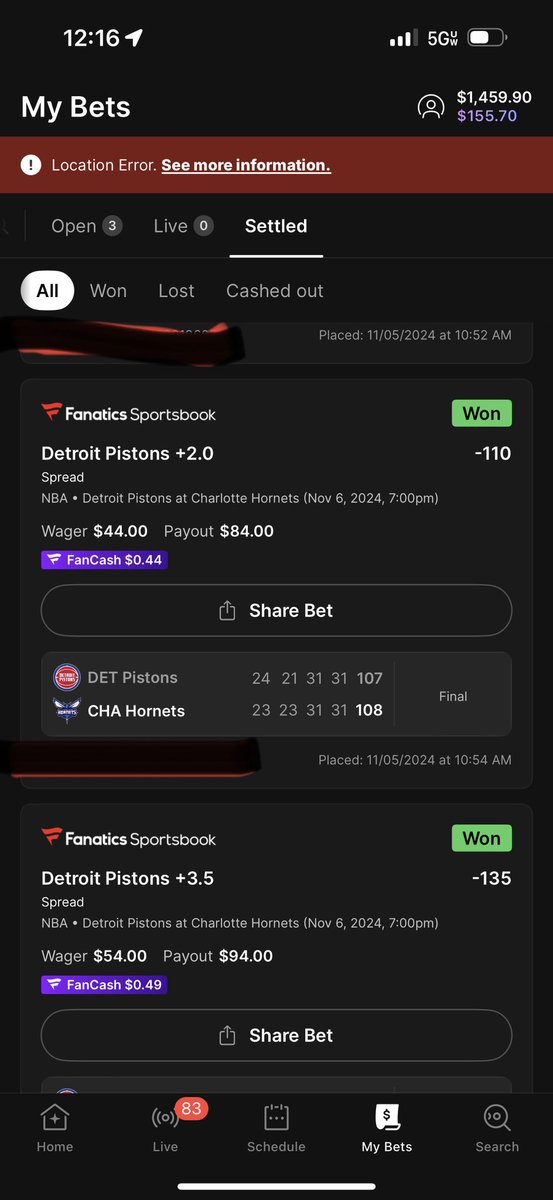 BrEVttR's tweet photo. 4)  Ladders
When Fanatics messes up a main line like a spread or total they often mess up the entire string of bets. We can find these on @OddsJam and bet more of them to increase our stake. https://t.co/KTAfpLJ8x9