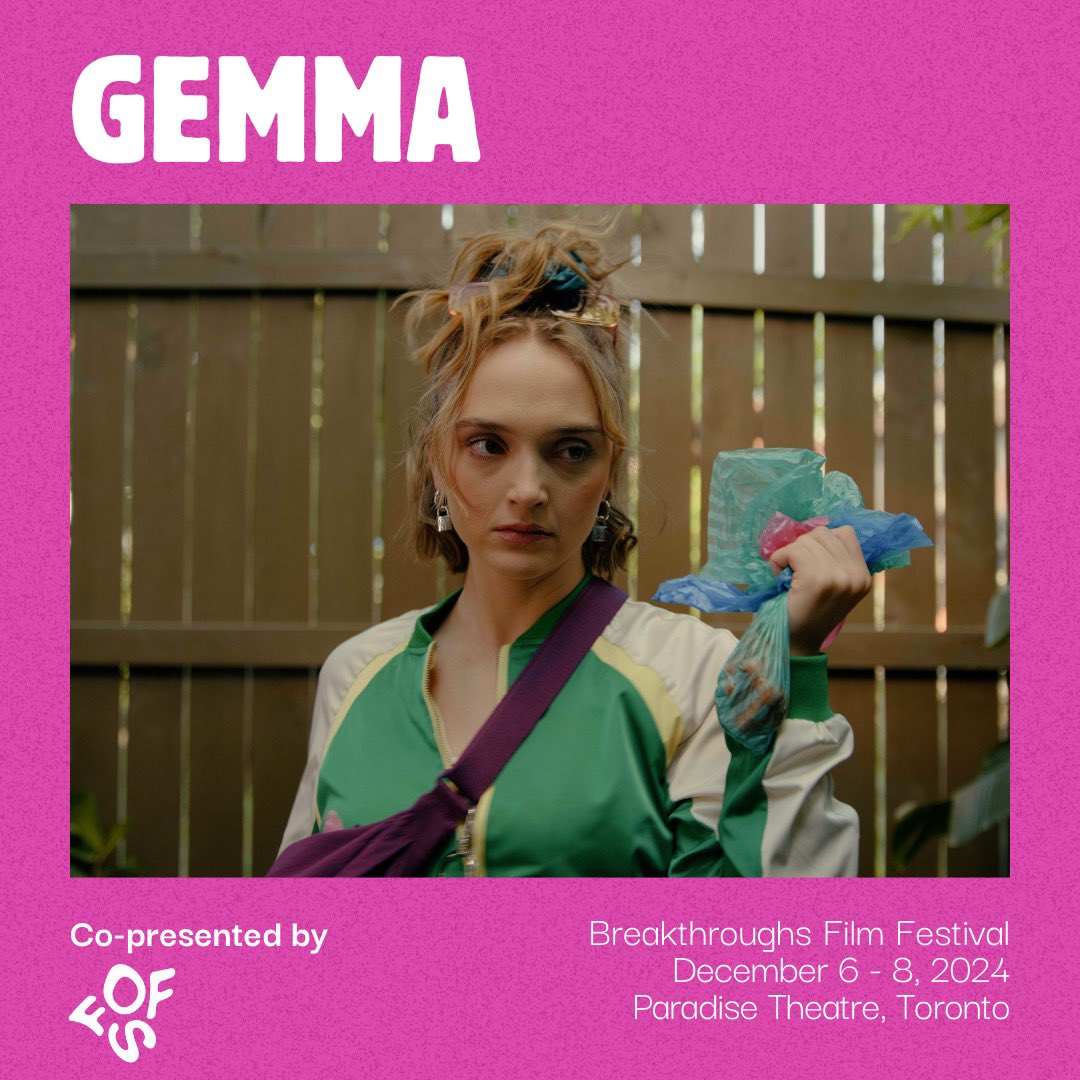 We’re co-presenting Gemma with <a href="/breakthroughsff/">Breakthroughs Film Festival</a>! Gemma will be showing at the Paradise Theatre on Friday, December 6th as part of the By Chance, By Choice short films screening. 
Get your tickets at breakthroughsfilmfestival.com #BFF2024