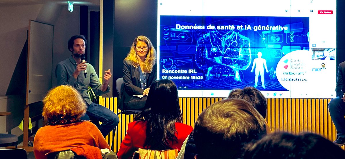 « La #GenAi nous aide par exemple sur l’automatisation de différents formats les plus optimisés pour nos clients : podcast, résumé écrit etc… qui se consomment différemment » 

☑️RobinROUMENGAS, <a href="/RRoumengas/">Robin Roumengas</a> CEO de @Juisci
#irl #hcsmeufr