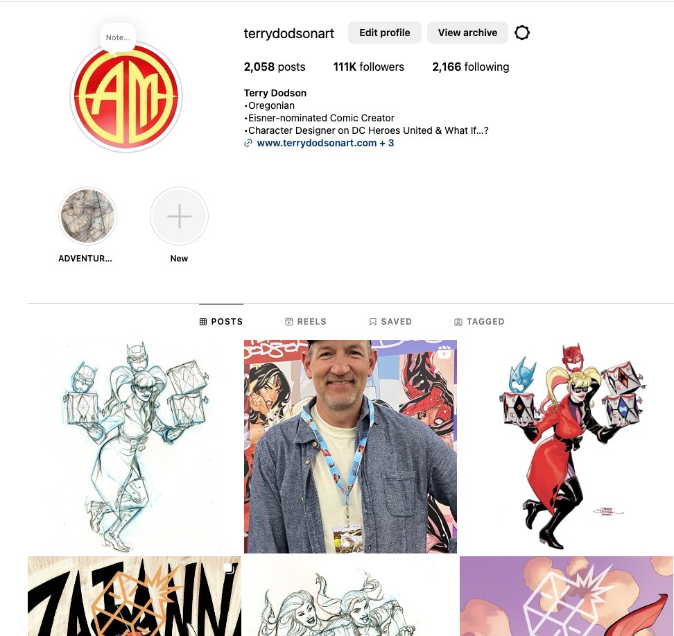 I post way more on Instagram, if you want to see more content and regular content from me

@terrydodsonart