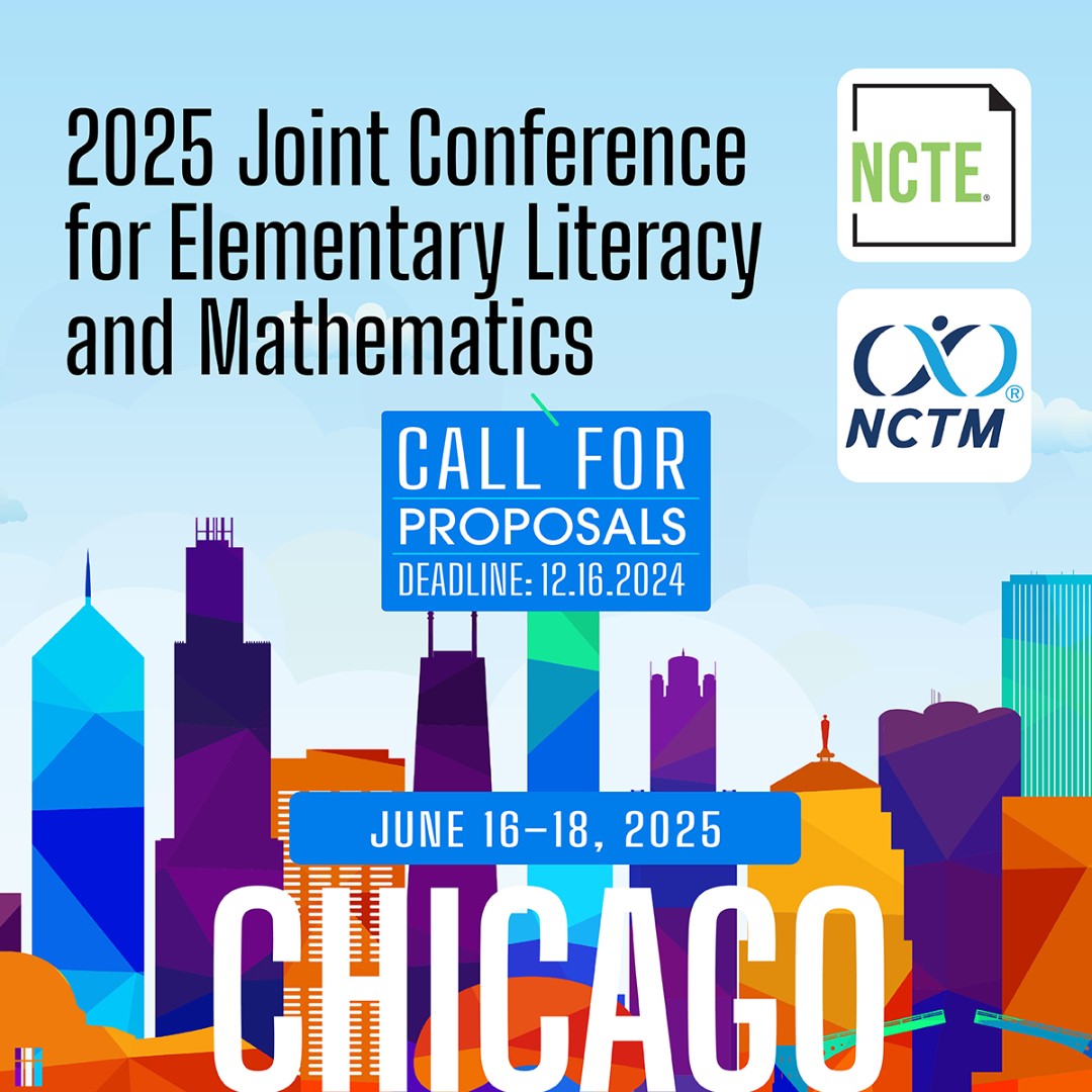 NCTM (@nctm) on Twitter photo The time has come to submit a proposal for the second annual Joint Conference for Elementary Literacy and Mathematics, June 16-18, 2025 in Chicago! 🎉
Proposal submissions are due December 16. Learn more: nctm.link/v5kL0
<a href="/ncte/">National Council of Teachers of English (NCTE)</a> #LitMath2025 The time has come to submit a proposal for the second annual Joint Conference for Elementary Literacy and Mathematics, June 16-18, 2025 in Chicago! 🎉
Proposal submissions are due December 16. Learn more: nctm.link/v5kL0
<a href="/ncte/">National Council of Teachers of English (NCTE)</a> #LitMath2025