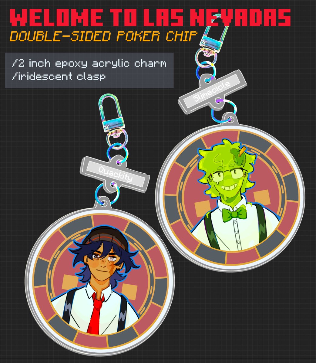 wurmwurks's tweet photo. ⭐️ welcome back to las nevadas ⭐️

double sided #dapduo charm with #cquackity and #cslime 

🔗 in b1o ( ͡° ͜ʖ ͡°) https://t.co/8wemPRhWJe