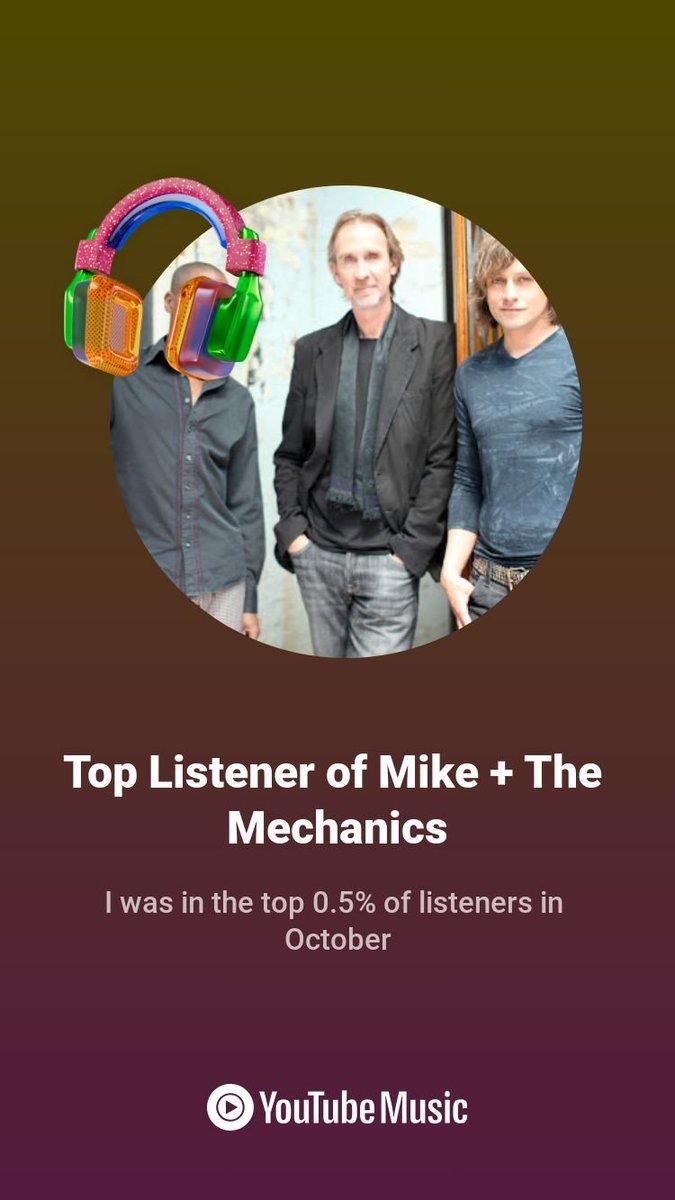 DadaMasiti's tweet photo. I just scored a new top listener badge. Check them out on YouTube Music https://t.co/4hYXYpZNKr @youtubemusic #mikeandthemechanics @MikeandtheMecha https://t.co/zBlmpOlnHS