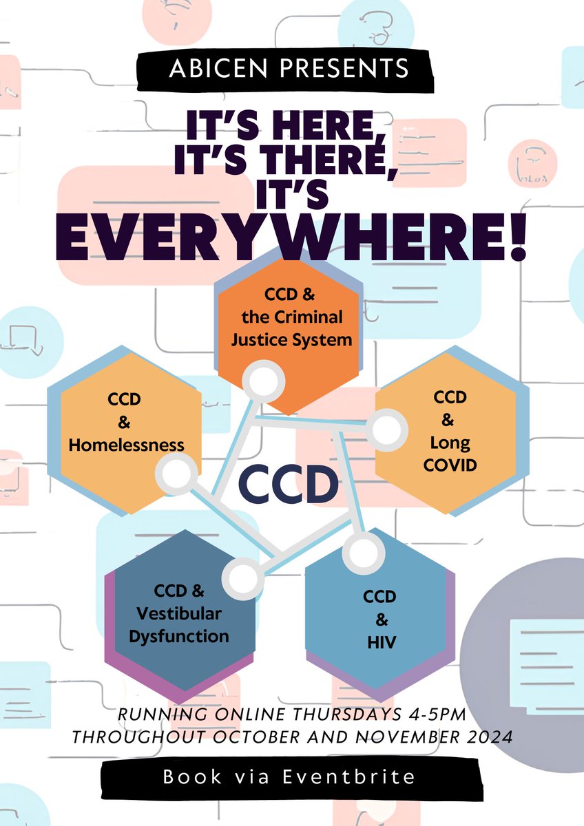 ABI Clinical Excellence Network (@abi_cen) on Twitter photo After last night's fascinating talk on #CCD & #LongCOVID, join us next Thursday for our next FREE webinar looking at CCD & #homeslessness! Ft the recently RCSLT award winners @LeighAndrews & <a href="/Cole_Laura15/">Laura Cole 💙</a>
Reserve your FREE place via Eventbrite: eventbrite.co.uk/e/its-here-its… After last night's fascinating talk on #CCD & #LongCOVID, join us next Thursday for our next FREE webinar looking at CCD & #homeslessness! Ft the recently RCSLT award winners @LeighAndrews & <a href="/Cole_Laura15/">Laura Cole 💙</a>
Reserve your FREE place via Eventbrite: eventbrite.co.uk/e/its-here-its…