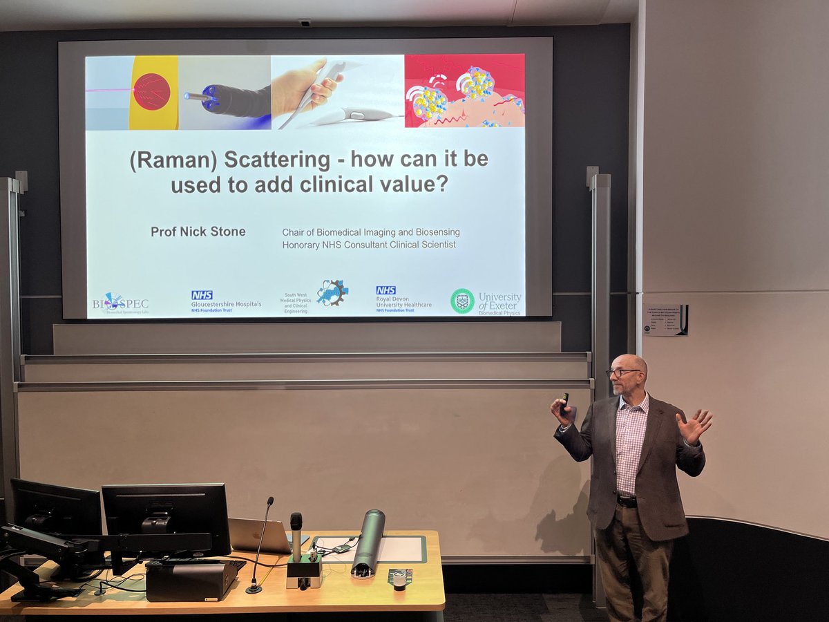 Francesca Palombo (@profpalombo) on Twitter photo A great talk by <a href="/profnickstone/">Prof Nick Stone 🩺🔦🔬🌈📸💻🧠🧬🚦</a> in the Physics @Exeter series on Raman diagnostics and therapy of cancer! <a href="/UoE_Physics/">University of Exeter Physics and Astronomy</a> <a href="/UofE_Research/">Research at Exeter</a> <a href="/Raman_NanoT/">Raman Nanotheranostics (RaNT)</a> A great talk by <a href="/profnickstone/">Prof Nick Stone 🩺🔦🔬🌈📸💻🧠🧬🚦</a> in the Physics @Exeter series on Raman diagnostics and therapy of cancer! <a href="/UoE_Physics/">University of Exeter Physics and Astronomy</a> <a href="/UofE_Research/">Research at Exeter</a> <a href="/Raman_NanoT/">Raman Nanotheranostics (RaNT)</a>