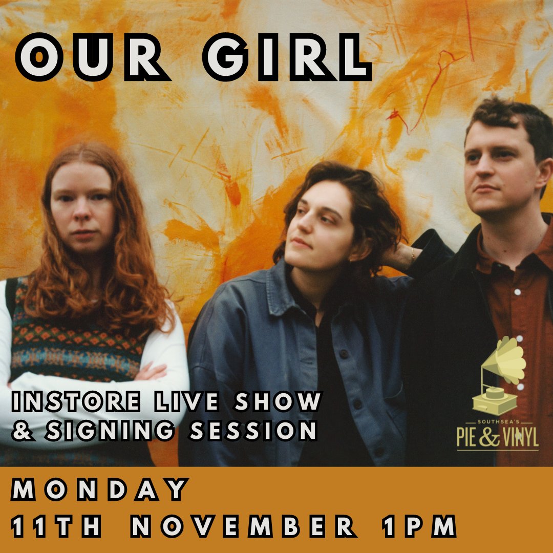*Monday*

Our Girl - ''The Good Kind'' Album Release Live Show⁠
⁠
Join us on Saturday 11th November 2024 at 1:00pm for a super intimate instore show &amp; signing session.

More info 👇️⁠
⁠
pandvrecords.co.uk/product/our-gi…
⁠
<a href="/weareourgirl/">Our Girl</a> <a href="/bella_union/">Bella Unión Deportivo</a> #instore #album #release