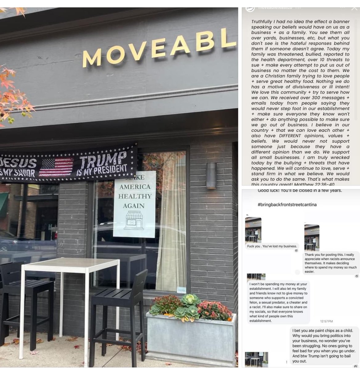 LarryGeorgia's tweet image. Moveable Feast of Wheatin, IL

Go show your support! 🇺🇸
The pro life, pro family, pro America, and PublicSquare business,  Moveable Feast + Company in Wheaton is being absolutely annihilated by the left. Show your support on social media!