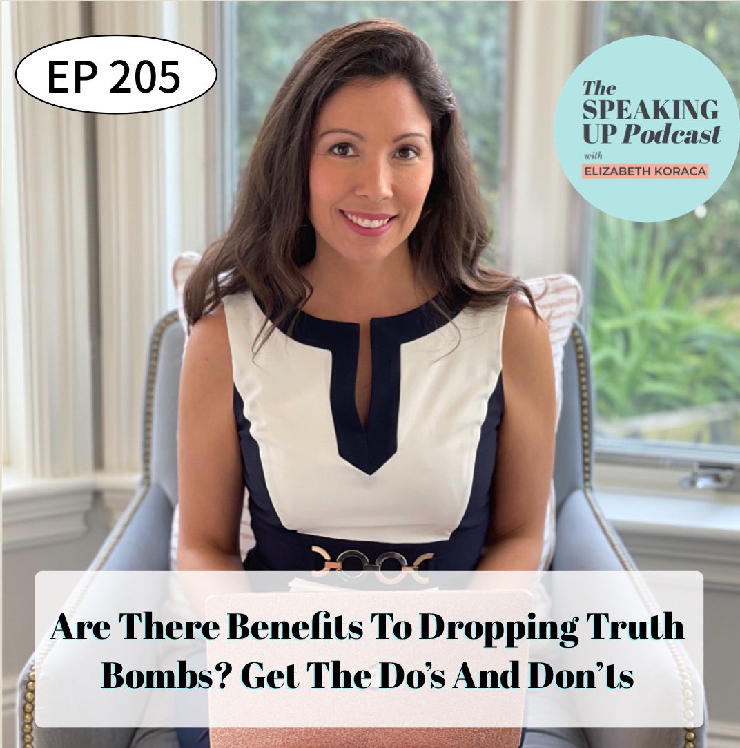 In today’s episode, I give strategies for when to drop a truth bomb and when to put a bit of sugar into your comments.

Do you deliver truth bombs often? 

Listen here: elizabethkoraca.com/are-there-bene…
#ElizabethKoraca #TruthBombs