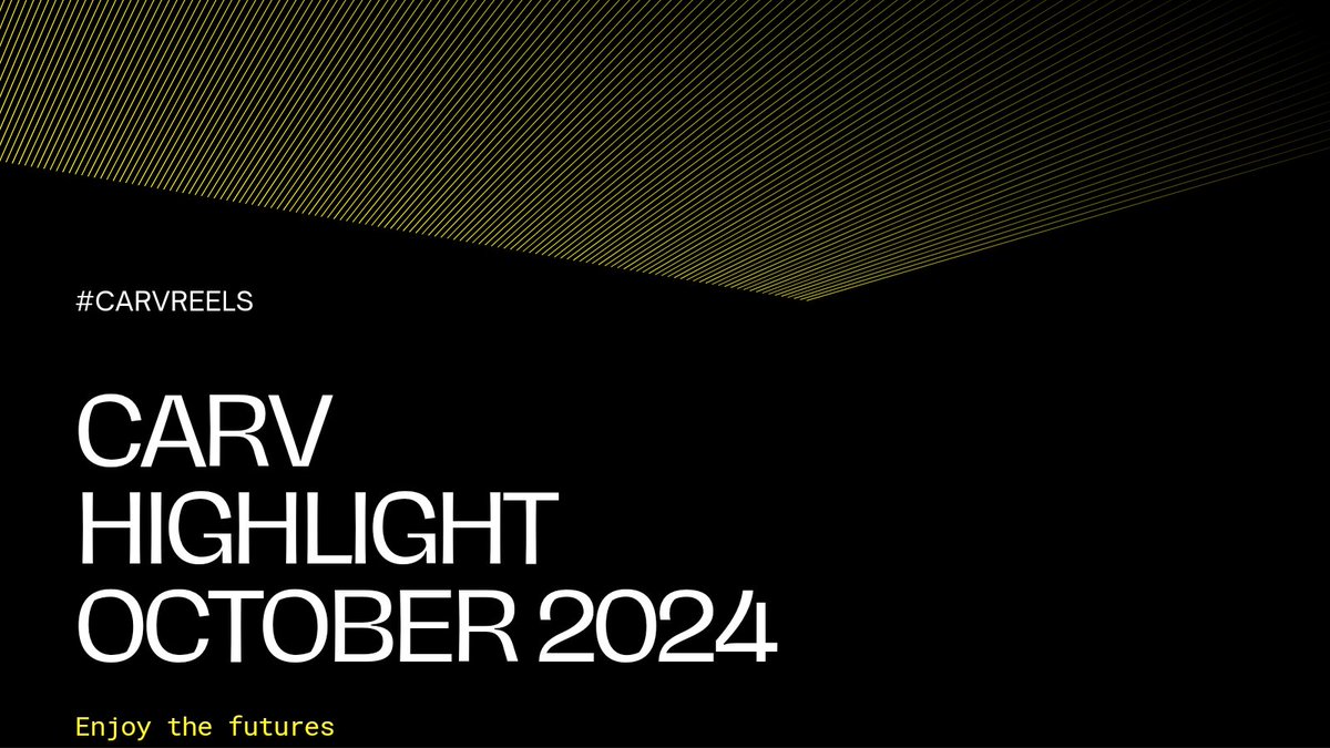 $CARV Highlight in October 2024 🎬

1. Airdrop Season 1
2. List on top exchanges
3. October Events
4. High APY Staking
5. Price Always Bullish 🟢

#CARVReels

October is a phenomenal month full of breakthroughs for <a href="/carv_official/">CARV</a>

#CARV #BULLISH #Bitcoin #fyptwitterviral #viral